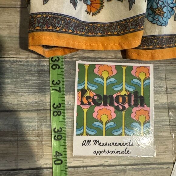 Floral Boho Midi Dress Small Lined Cottagecore Peasant Flower Romantic Casual - Picture 13 of 14